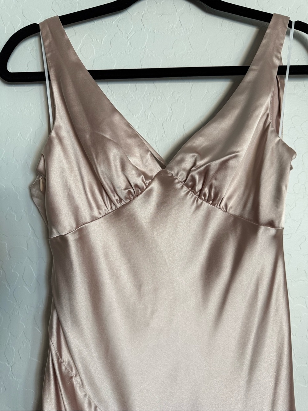 PRINCESS POLLY Northern Star Open Back Satin Maxi Gown - Champagne Size 6 - Picture 9 of 12